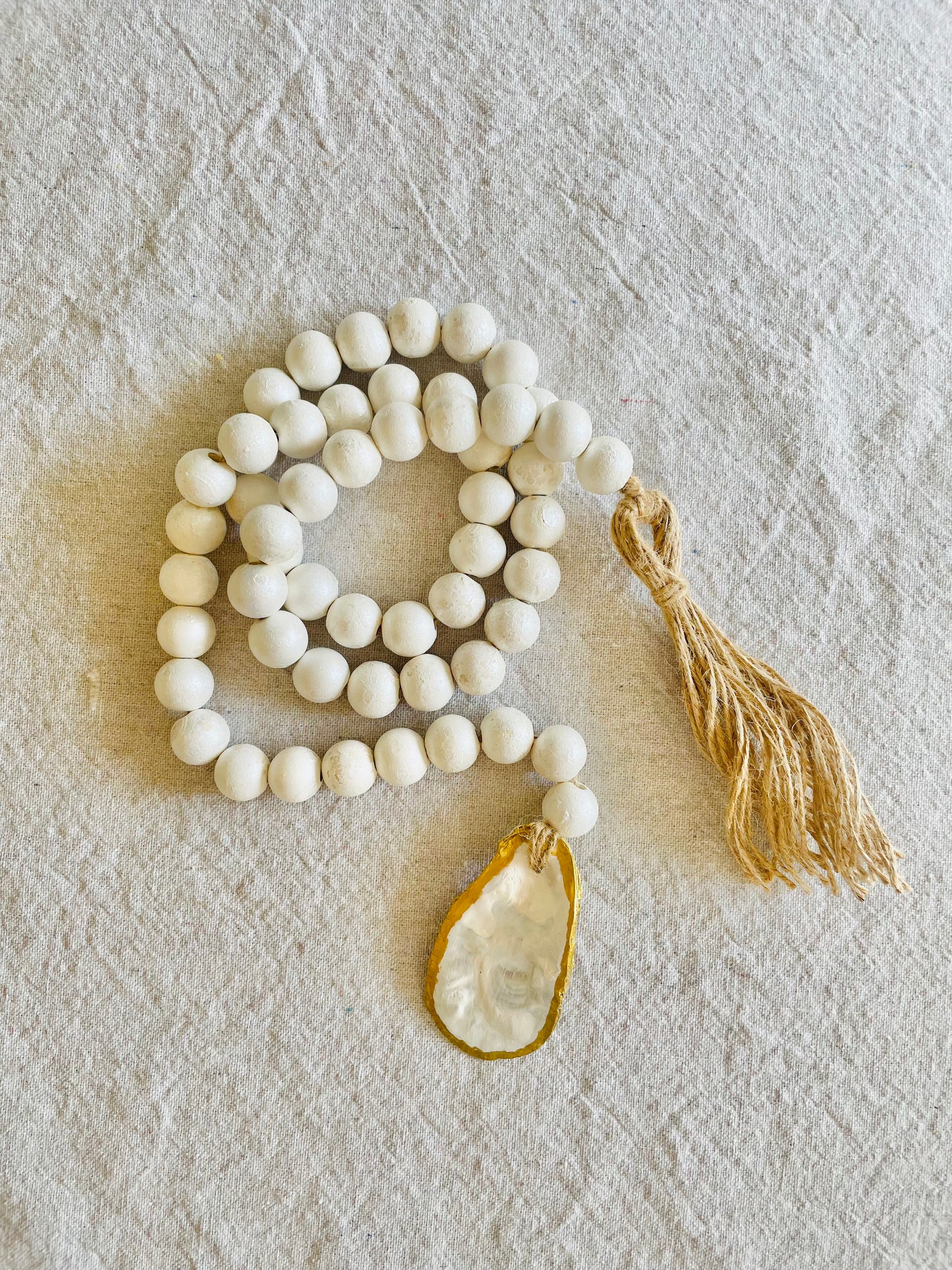 Oyster Blessing Beads - Pearl White