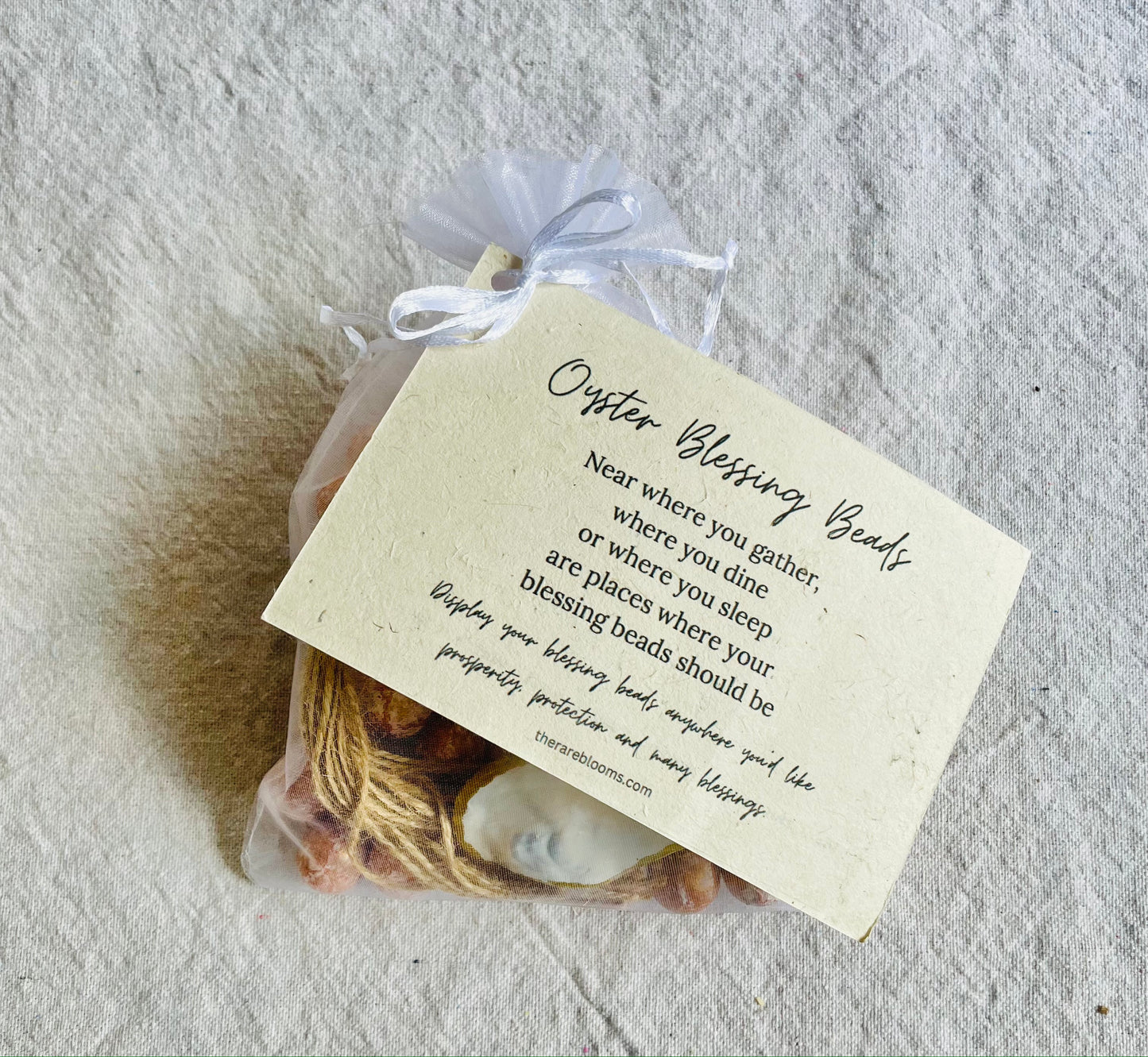 Oyster Blessing Beads - Pearl White