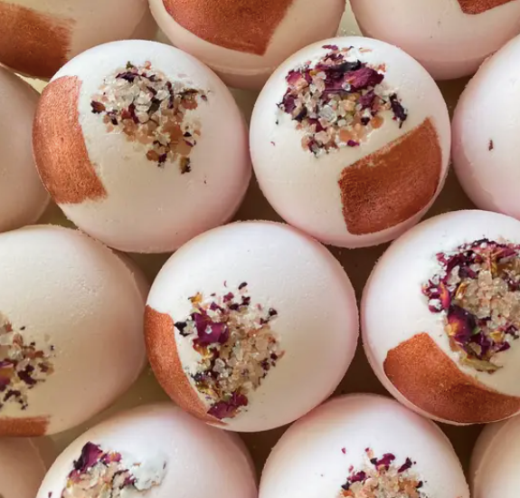 Grapefruit Rose Bath Bomb by Naked Bar Soap Co.