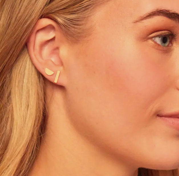 Geo Stud Earrings by Foxy Originals