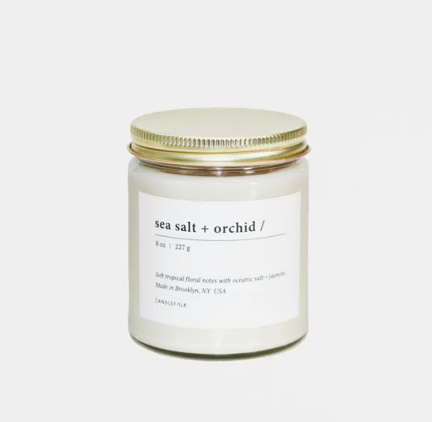 Sea Salt & Orchid Soy Candle 8 oz