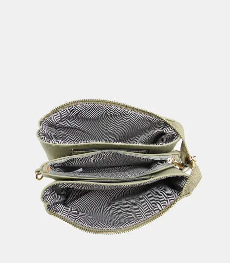 Riley 3 Compartment Crossbody/Wristlet