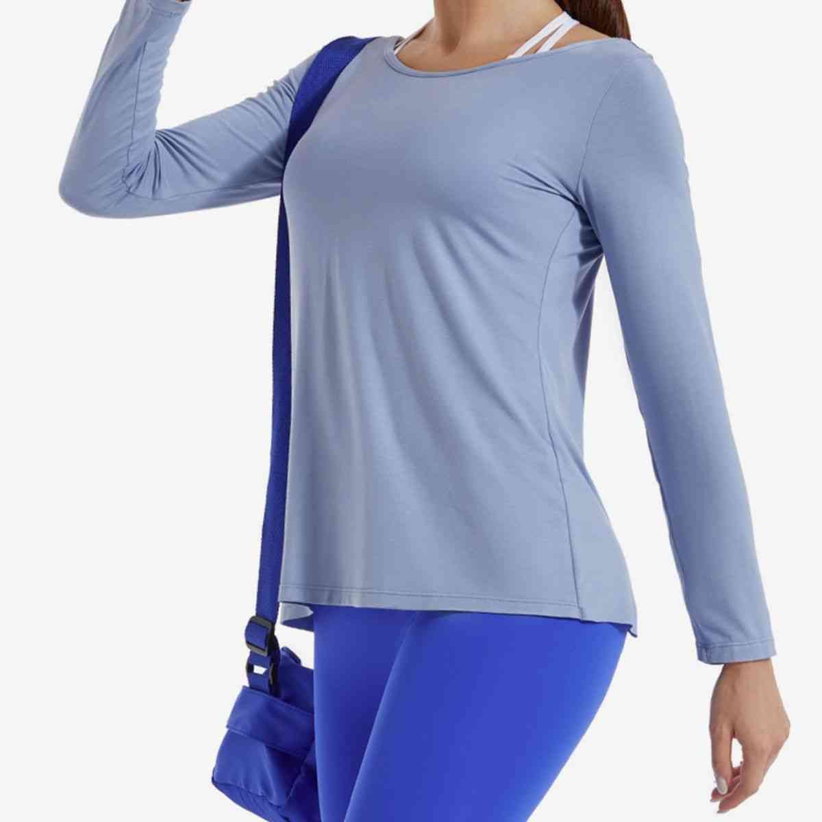 Twisted Open Back Sports Top