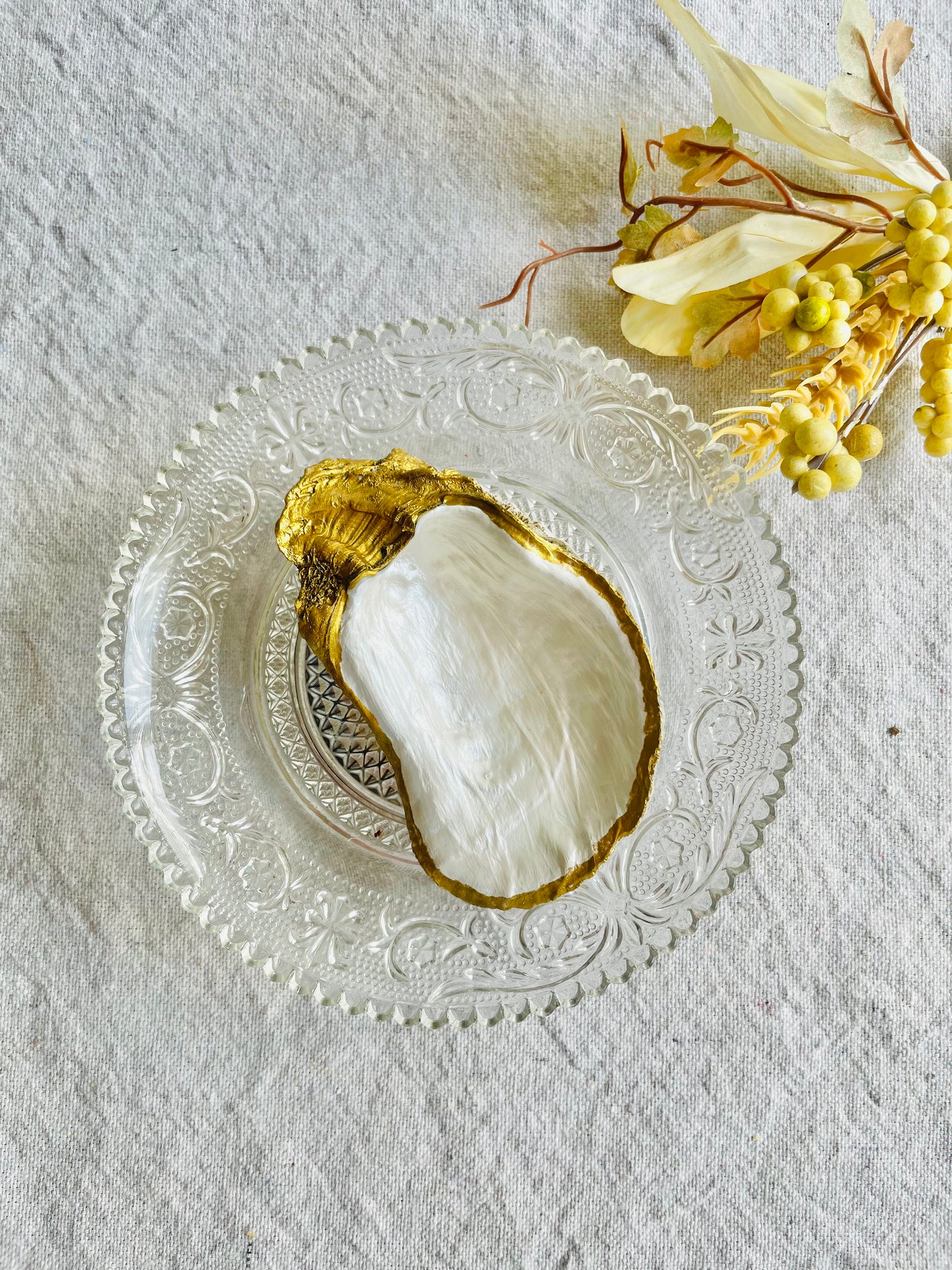 Pearl White Oyster Jewelry Dish
