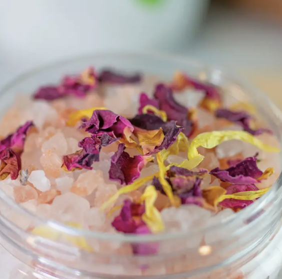 Rose + Lemon Botanical Bath Salts by Leebrick