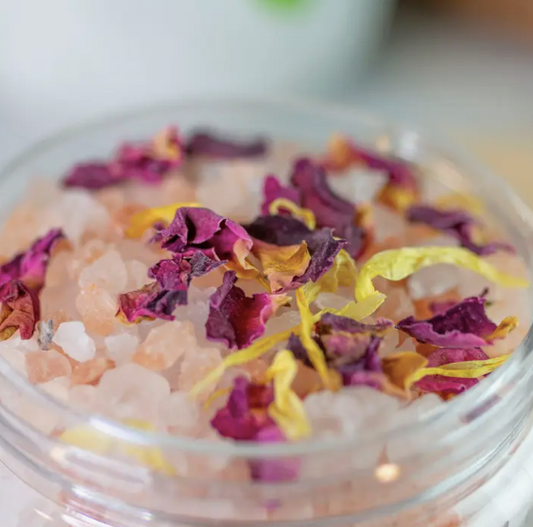 Rose + Lemon Botanical Bath Salts by Leebrick